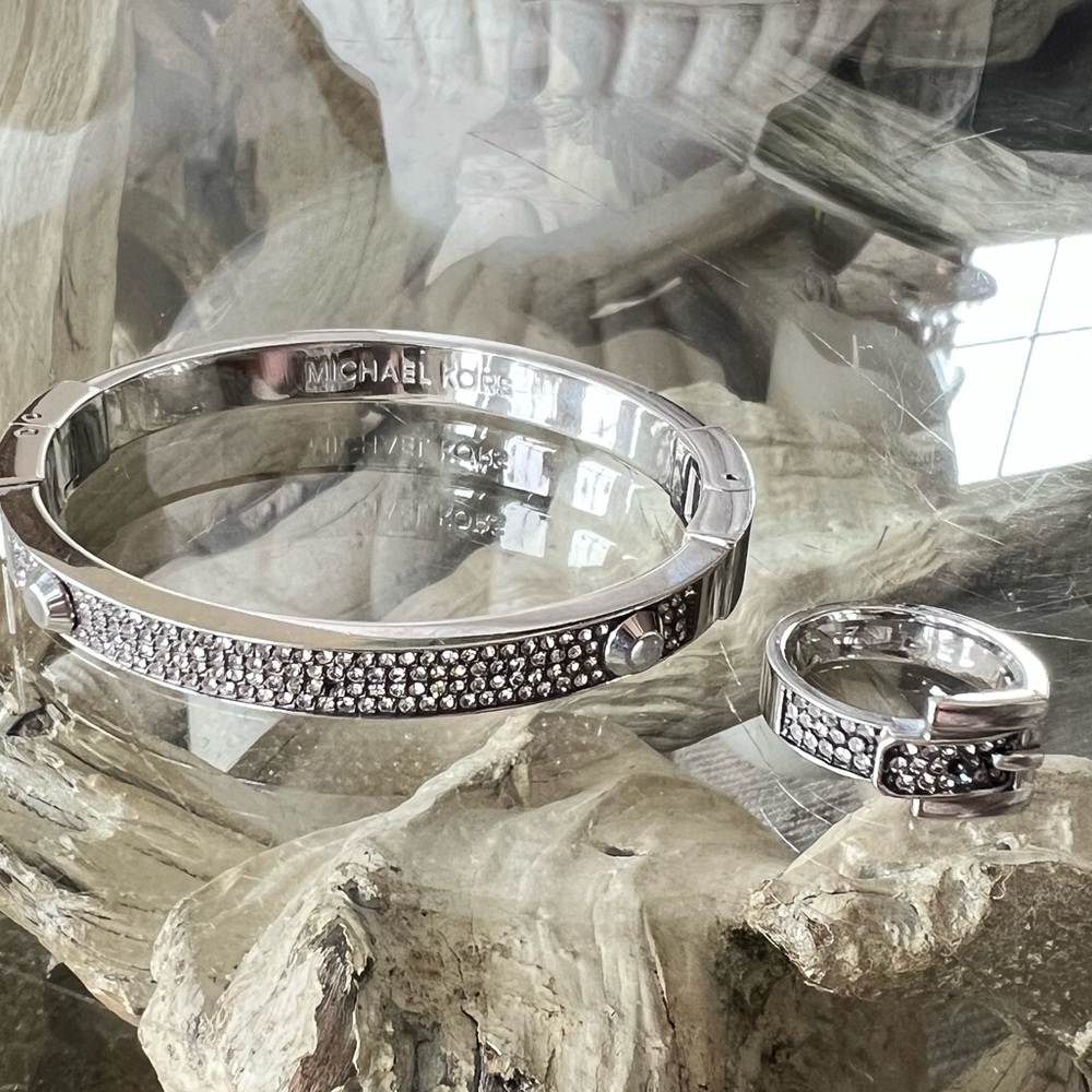 Michael Kors Bangle Bracelet and Buckle Ring